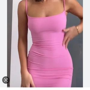 Skims Bubble Pink Tank Dress